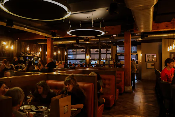 customer, ceiling, furniture, lighting, restaurant, light fixture