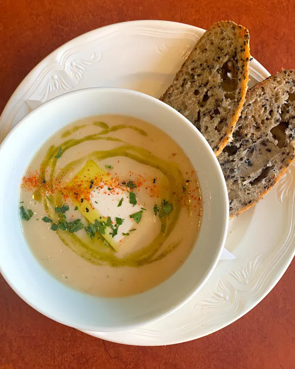 food, tableware, ingredient, serveware, soup, dishware