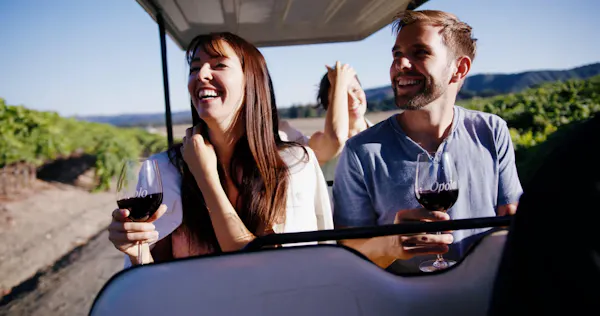smile, sky, tableware, human, flash photography, wine glass