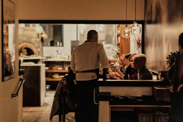 lighting, food, restaurant, countertop, light fixture, barware