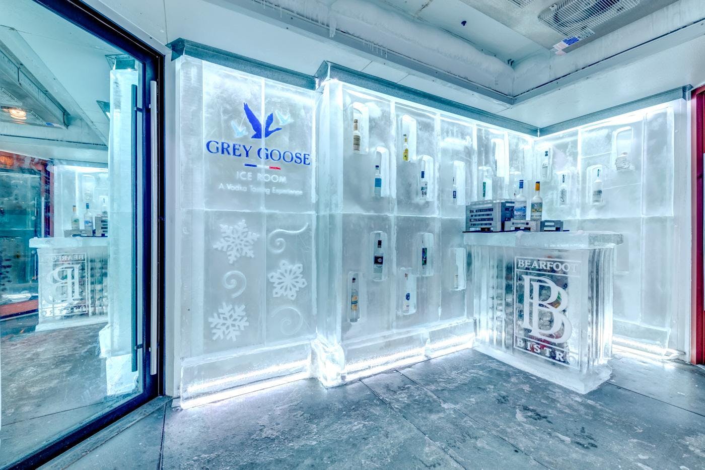 Grey Goose Ice Room at the Bearfoot Bistro