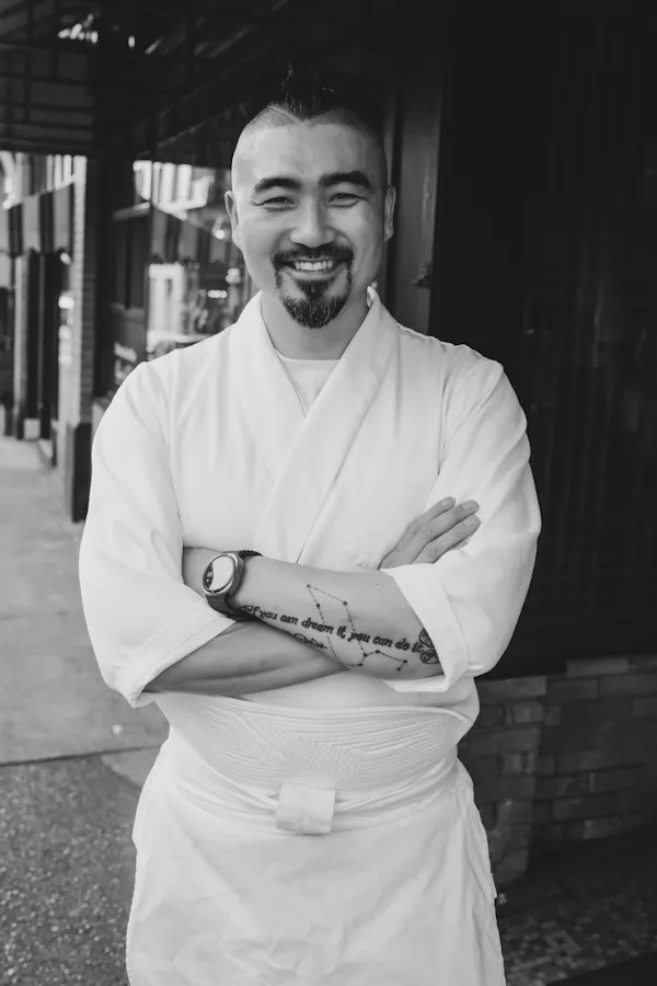 facial hair, facial expression, beard, moustache, uniform, chef