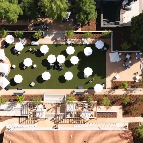 urban design, outdoor furniture, outdoor table, chair, courtyard, garden