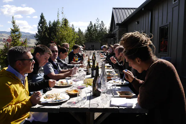 furniture, table, tableware, food, chair, lunch
