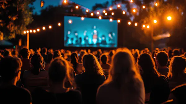 people, event, audience, crowd, public event, display device