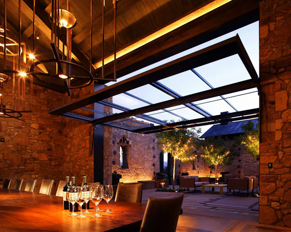 lighting, light fixture, ceiling, restaurant, landscape lighting, natural material