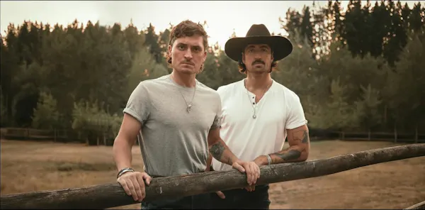 hat, headgear, sun hat, facial hair, cowboy hat, tattoo