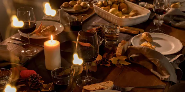 tableware, candle, drinkware, table, stemware, food
