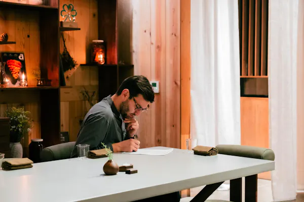furniture, table, desk, lighting, wrist, sitting