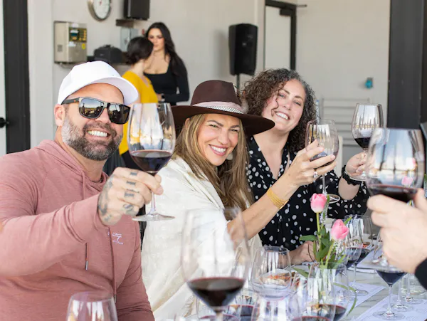smile, tableware, stemware, drinkware, hat, wine glass