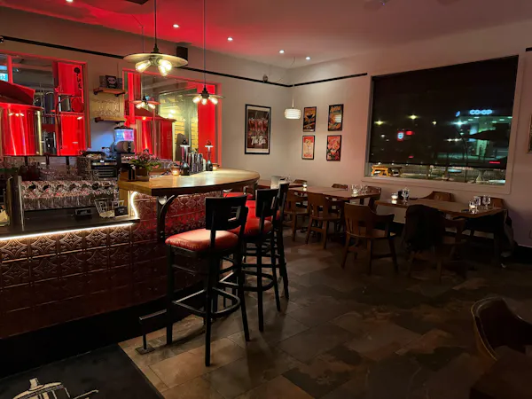 furniture, ceiling, table, lighting, chair, flooring