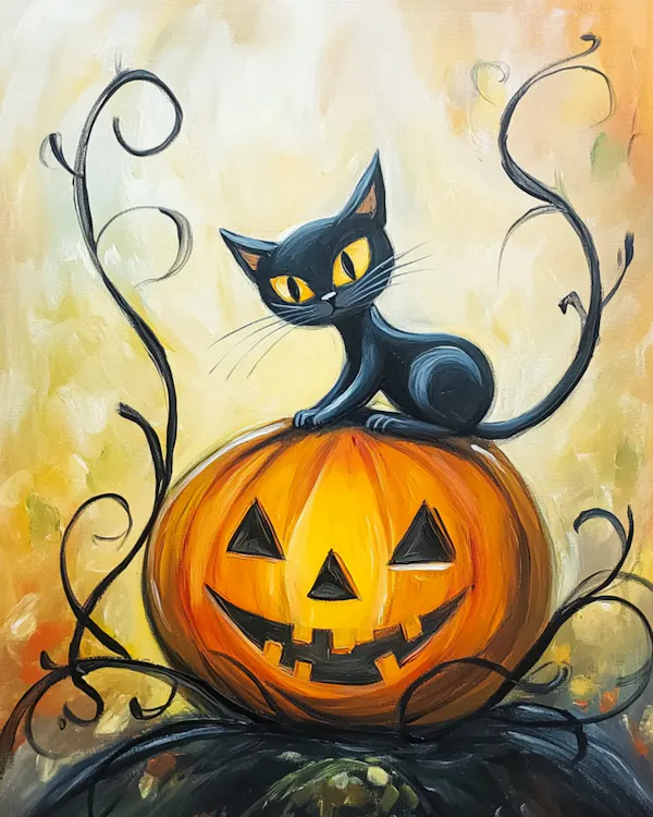 produce, calabaza, pumpkin, cat, art, vegetable