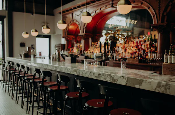 ceiling, light fixture, restaurant, bar, chandelier, barware