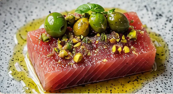 food, ingredient, recipe, culinary arts, garnish, salmon