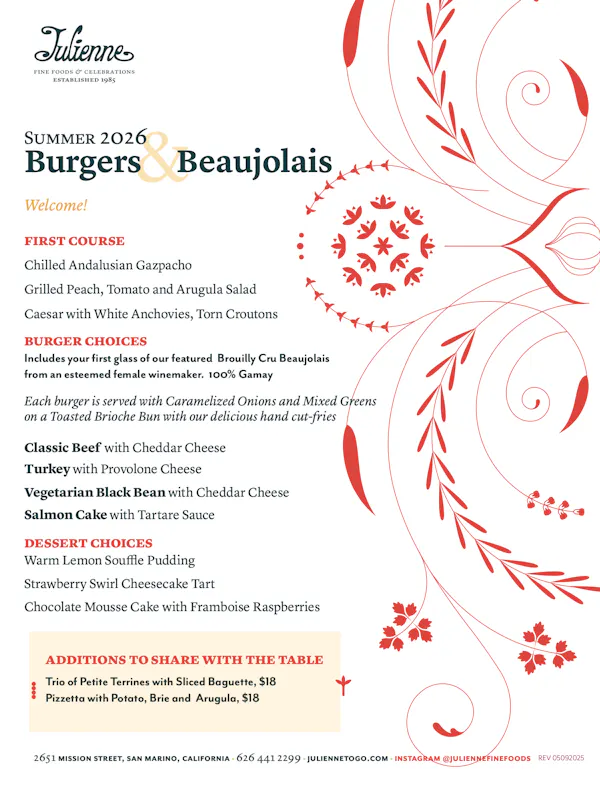 restaurant menu