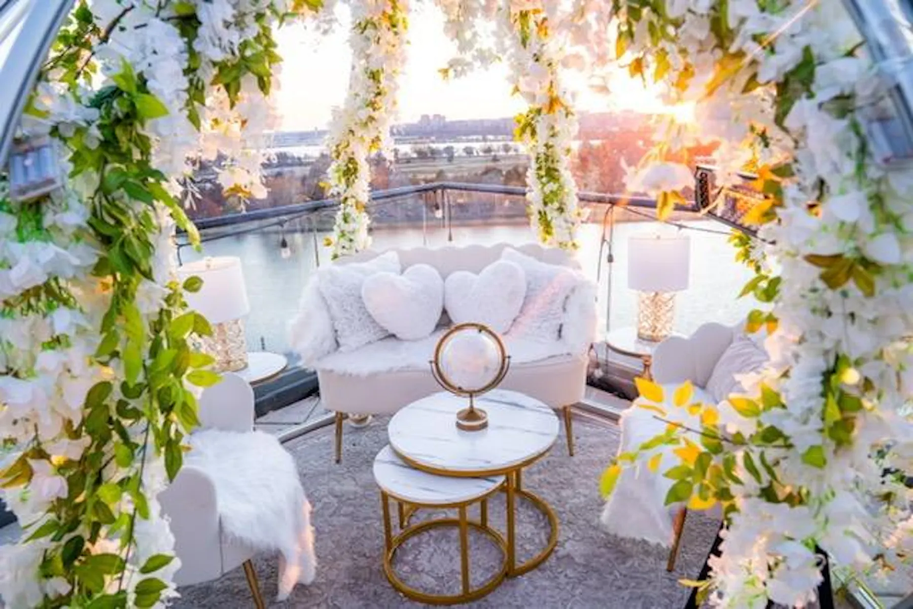 View of Igloos with a View at La Vie's Penthouse - BRUNCH: IGLOOS WITH A VIEW ...