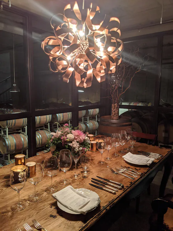lighting, tablecloth, light fixture, table, ceiling fixture, serveware
