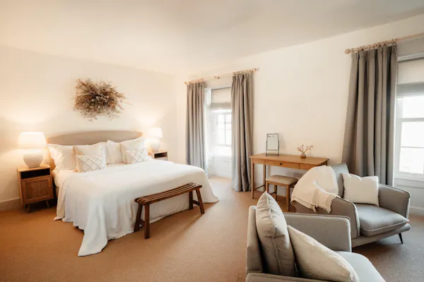 furniture, bed, bedroom, floor, ceiling, linens