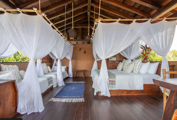 furniture, wood, bed, canopy bed, floor, flooring
