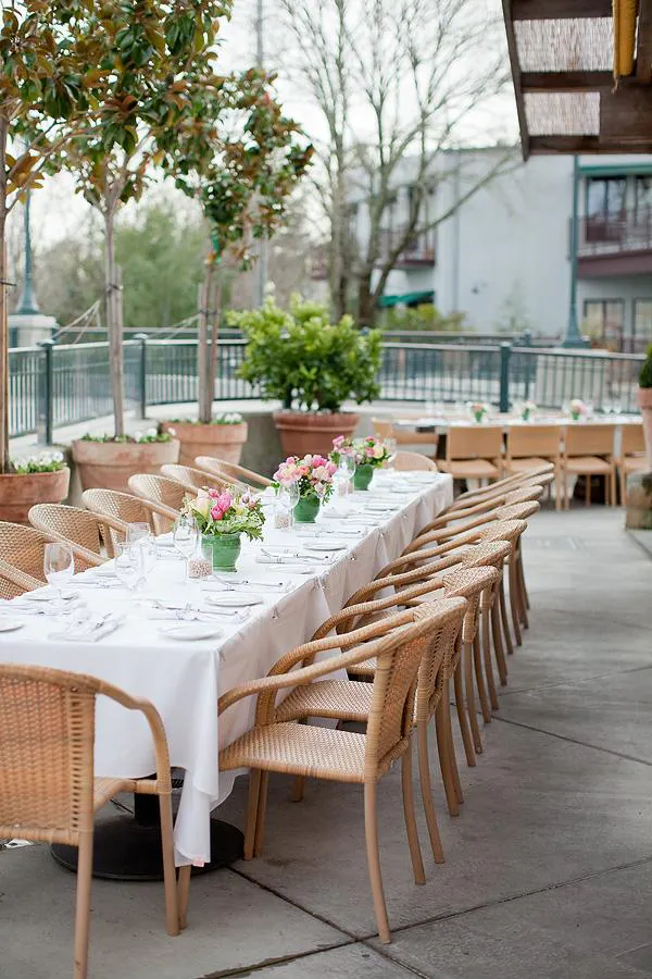 furniture, table, chair, outdoor table, room, tablecloth