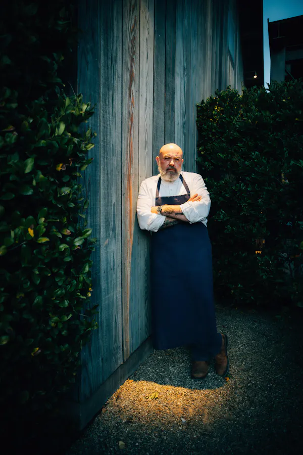 facial hair, overall, apron, beard, chef, cook
