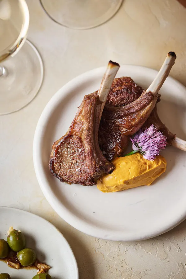 food, tableware, ingredient, rack of lamb, cooking, meat