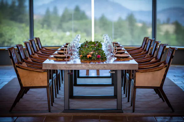 furniture, table, chair, restaurant, kitchen & dining room table, glass
