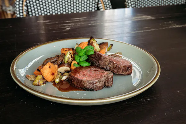 food, tableware, ingredient, steak, beef, meat