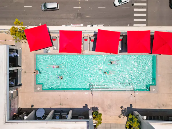swimming pool, resort, outdoor furniture, leisure, composite material, thermae