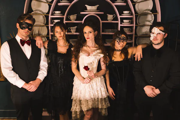 formal wear, dress, fashion, hat, party, fun