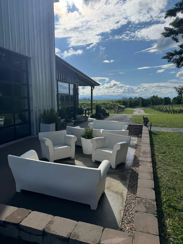 outdoor furniture, shade, chair, landscaping, yard, flowerpot