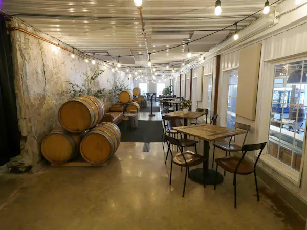 table, wood, building, lighting, floor, barrel