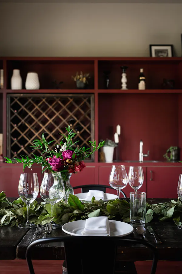red, furniture, tableware, drinkware, table, stemware