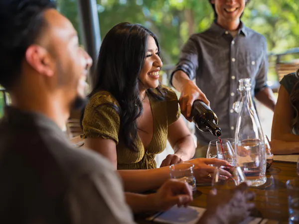 tableware, drinkware, happiness, smile, alcoholic drink, stemware