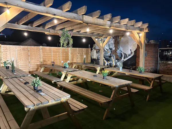 furniture, wood, table, outdoor furniture, outdoor table, picnic table