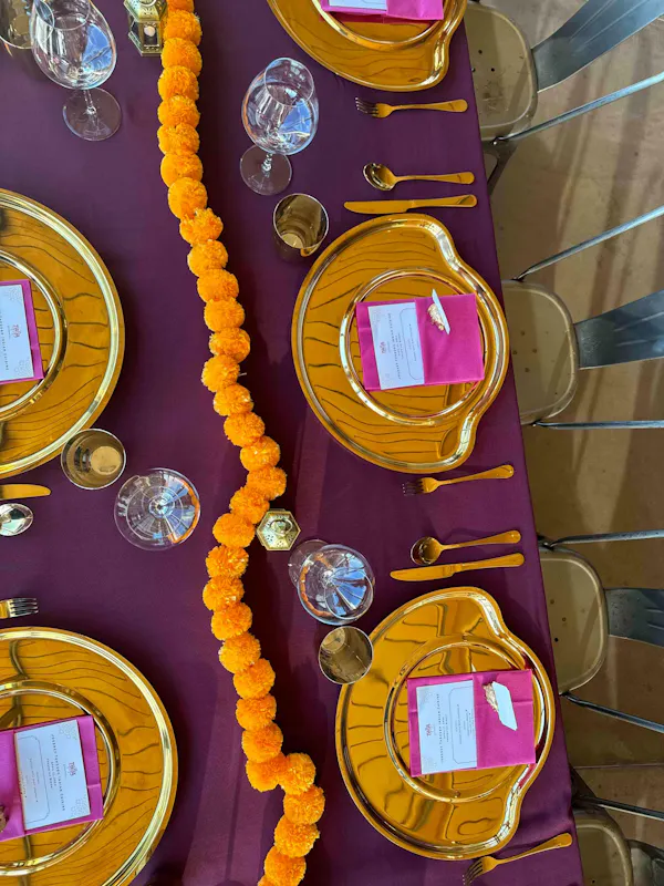 yellow, tableware, tablecloth, orange, table, dishware