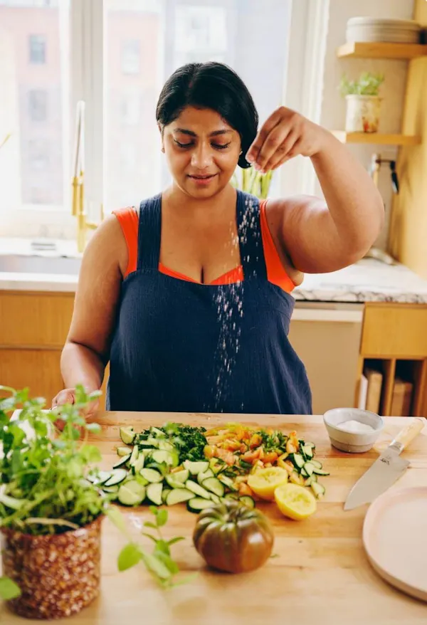 smile, tableware, food, cooking, apron, happiness