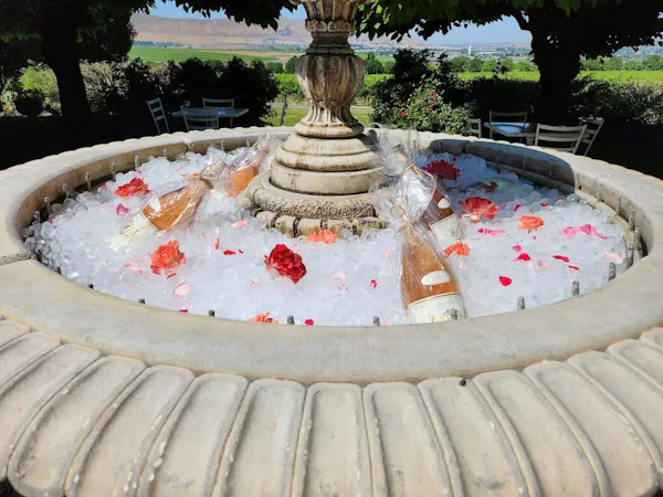 fountain, water feature, garden, spring, leisure, park