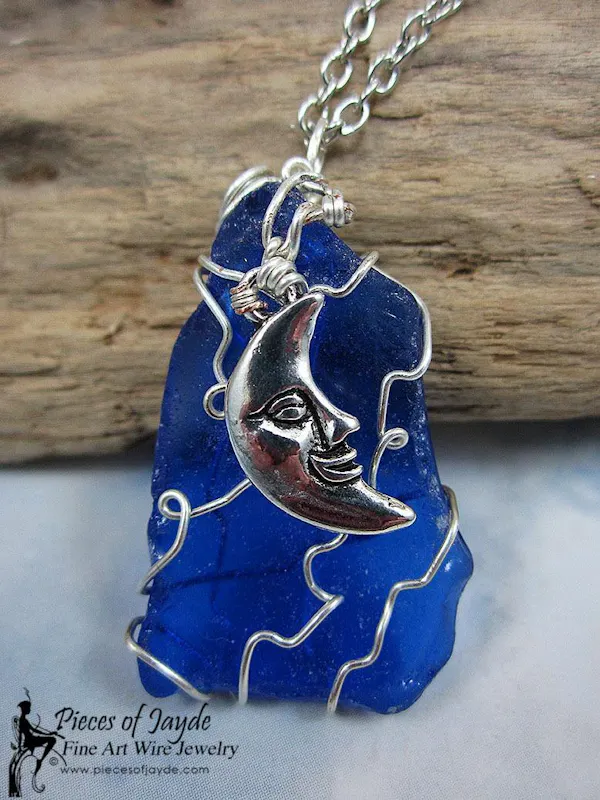 blue, pendant, jewellery, necklace, body jewelry, natural material