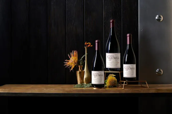 bottle, table, drinkware, glass bottle, barware, wood