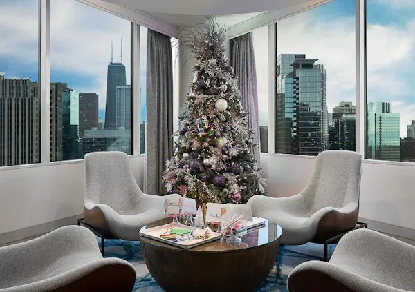 furniture, christmas decoration, christmas tree, christmas ornament, living room, chair