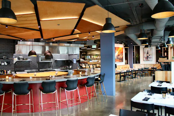 furniture, ceiling, lighting, table, chair, light fixture