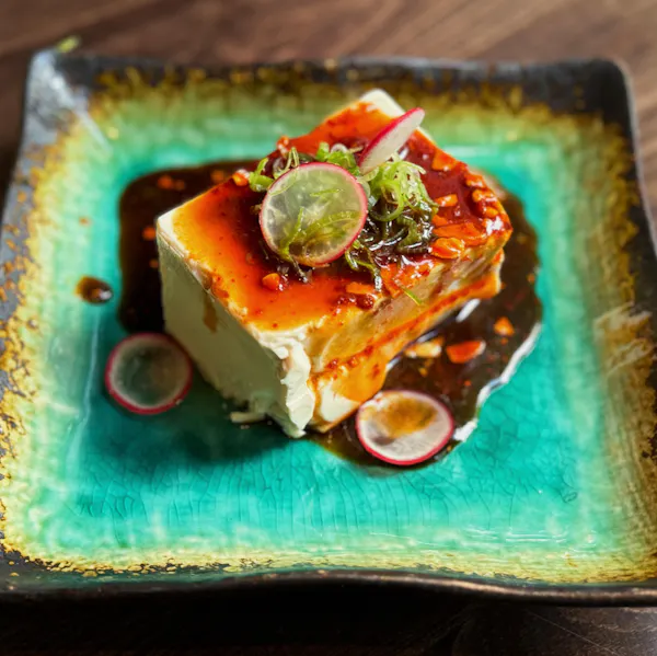 food, tableware, tofu, recipe, ingredient, staple food