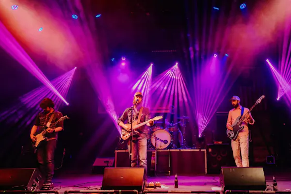 musical instrument, string instrument, plucked string instrument, chordophone, stage, guitarist