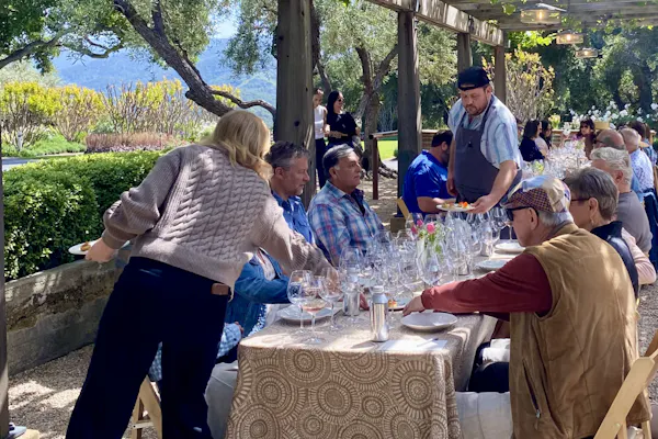 shirt, event, table, furniture, recreation, drinkware