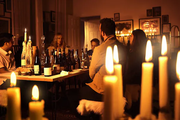 drinkware, tableware, candle, table, bottle, furniture