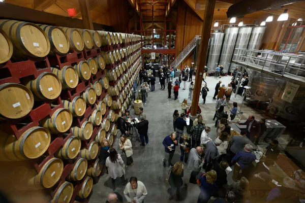 hall, winery