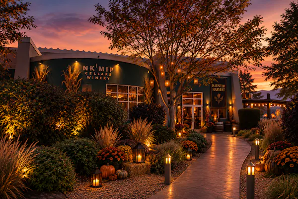 garden, night, landscape lighting, yard, landscaping, midnight