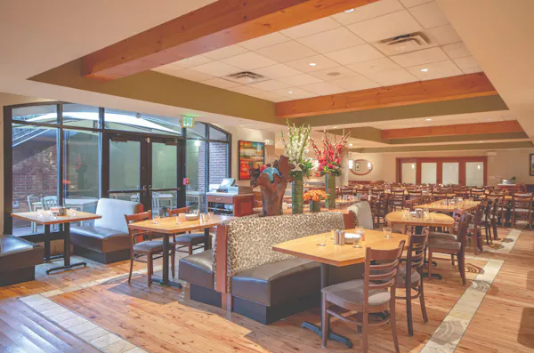 furniture, wood, flooring, ceiling, table, chair
