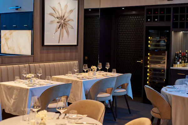 restaurant, cutlery, silver, tablecloth, dishware, chair
